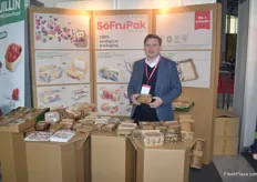 Adam Sikorski, sales manager voor het Poolse verpakkingsbedrijf SoFruPak. Zij maken kartonnen verpakkingen voor allerlei soorten zachtfruit.
